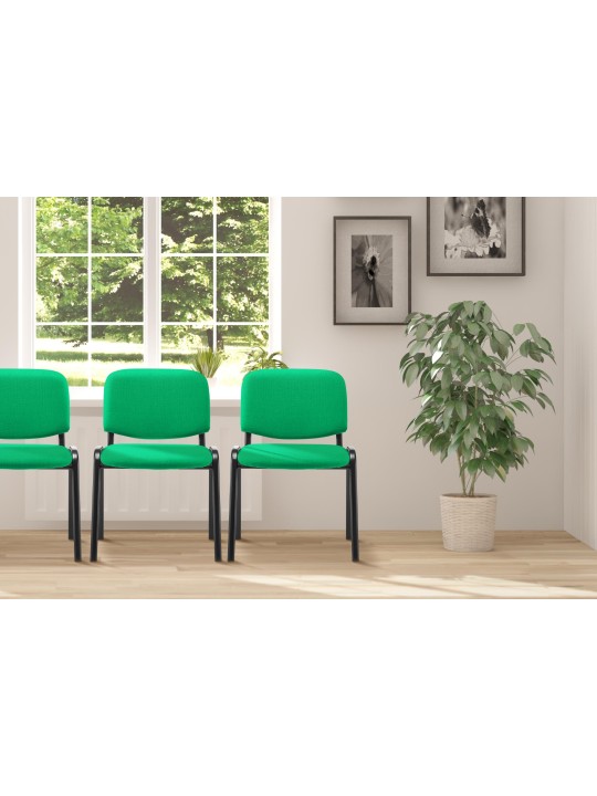 Scaun vizitator Ken material, verde