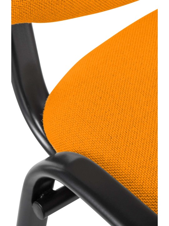 Scaun vizitator Ken material, portocaliu