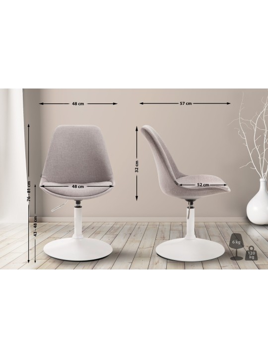 Scaun Maverick W stofa, gri Scaun Maverick W stofa, gri