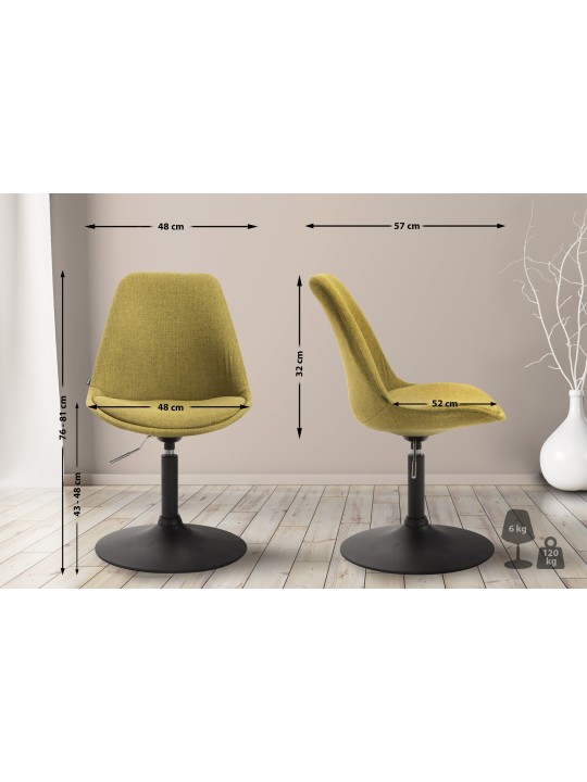 Scaun Maverick B stofa, verde Scaun Maverick B stofa, verde