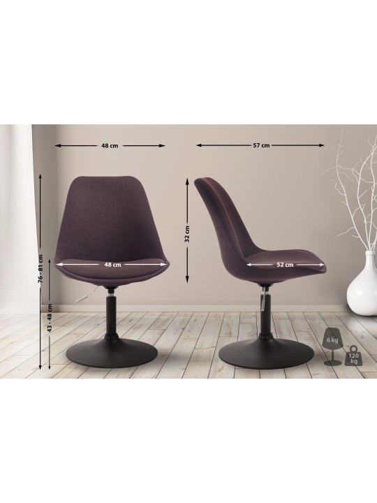 Scaun Maverick B stofa, maro Scaun Maverick B stofa, maro