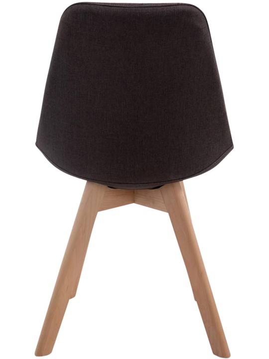 Scaun vizitator Borneo V2 țesătură Natura, gri închis