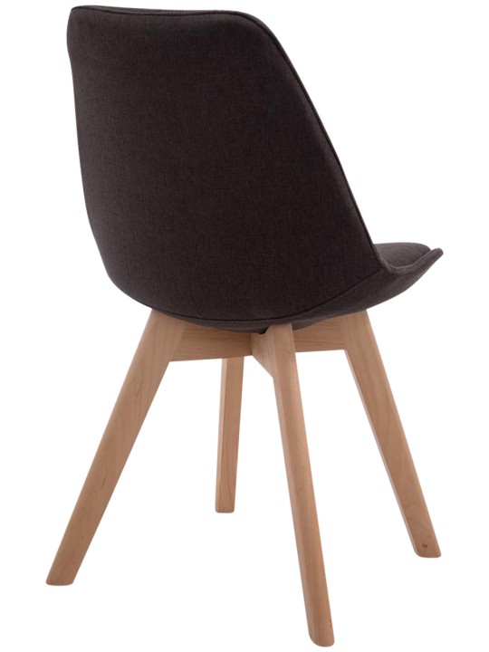 Scaun vizitator Borneo V2 țesătură Natura, gri închis