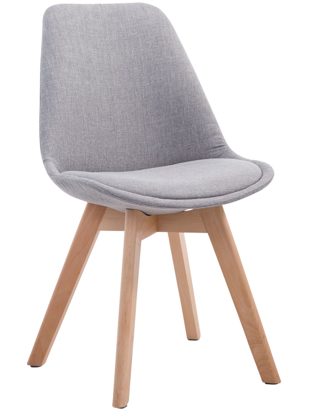 Scaun vizitator Borneo V2 țesătură Natura, gri