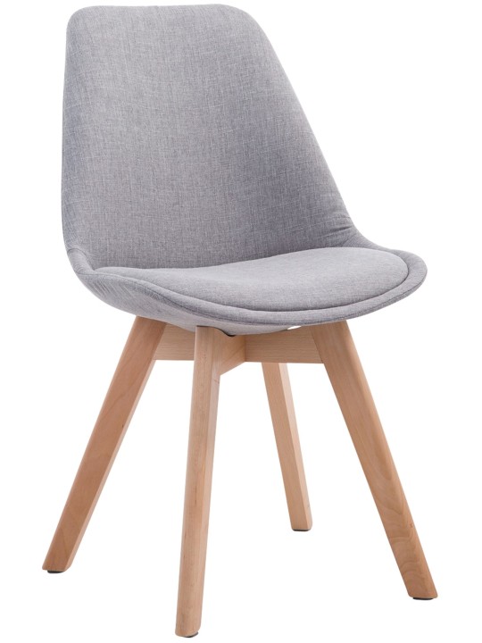 Scaun vizitator Borneo V2 țesătură Natura, gri