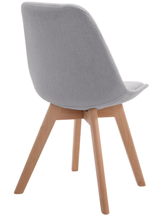 Scaun vizitator Borneo V2 țesătură Natura, gri