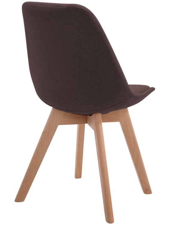 Scaun vizitator Borneo V2 țesătură Natura, maro