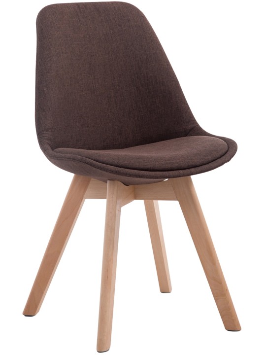 Scaun vizitator Borneo V2 țesătură Natura, maro