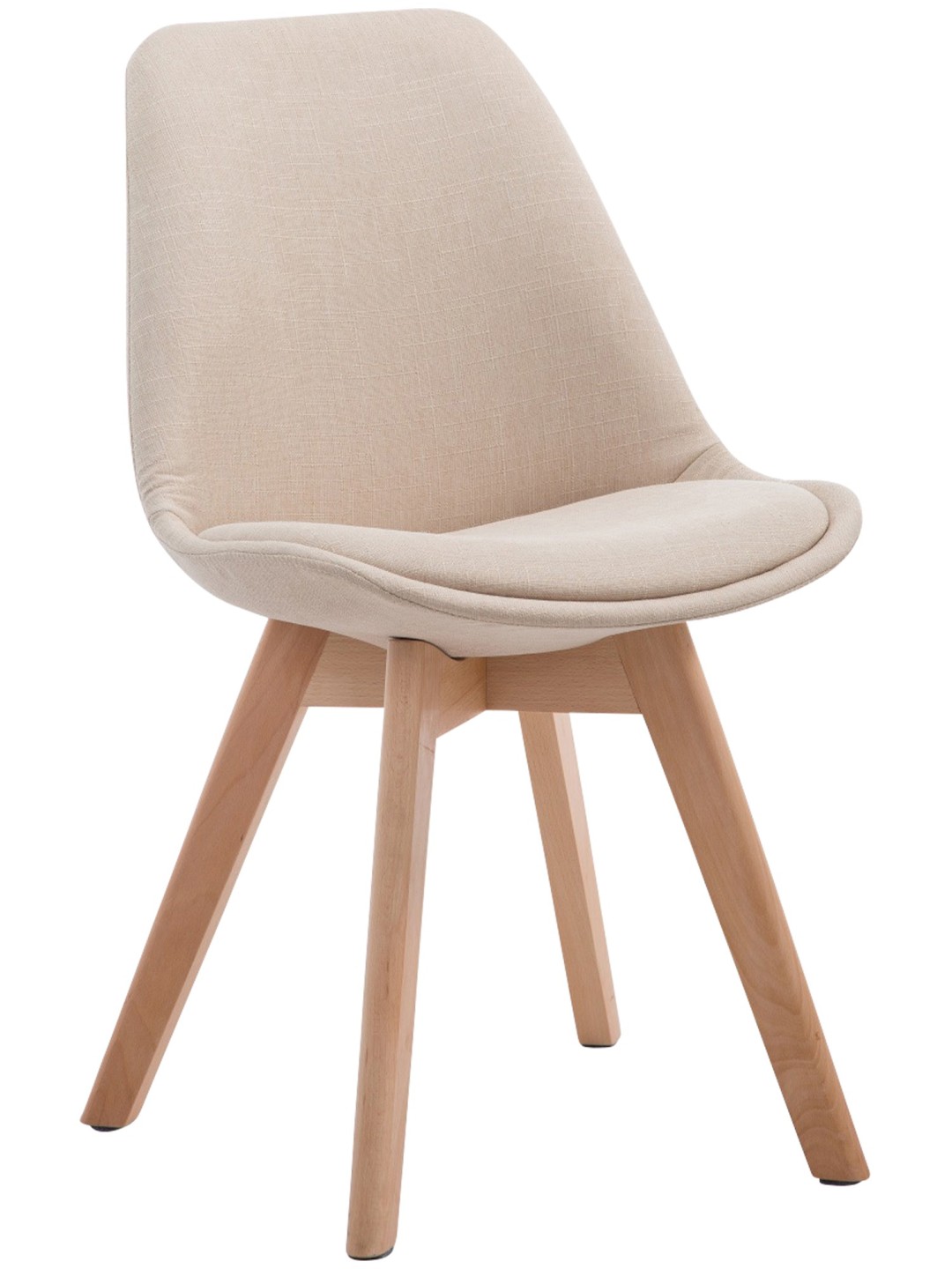 Scaun vizitator Borneo V2 țesătură Natura, crem