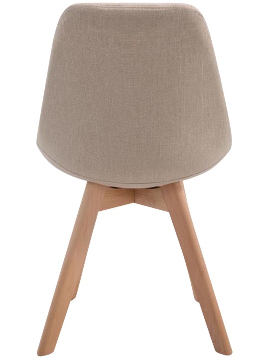 Scaun vizitator Borneo V2 țesătură Natura, crem