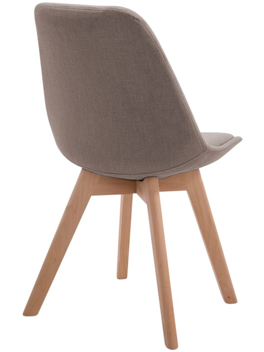 Scaun vizitator Borneo V2 țesătură Natura, taupe