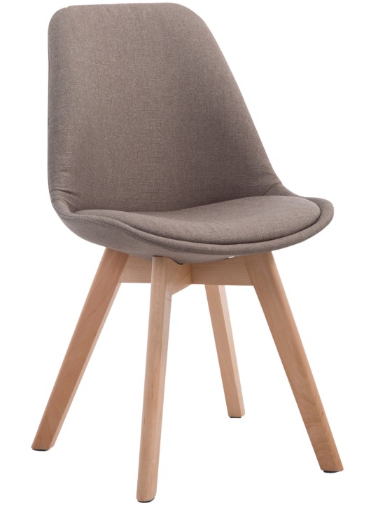 Scaun vizitator Borneo V2 țesătură Natura, taupe