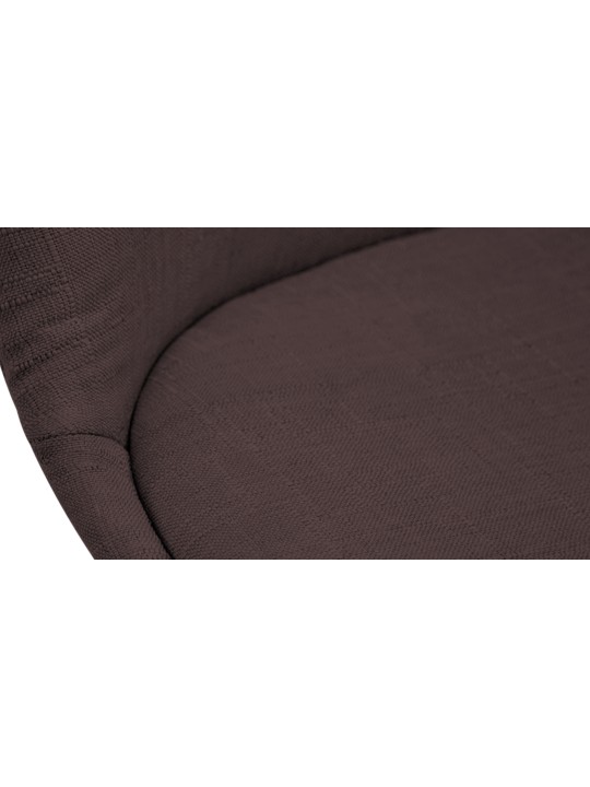 Scaun vizitator țesătură din nuc Borneo V2, maro