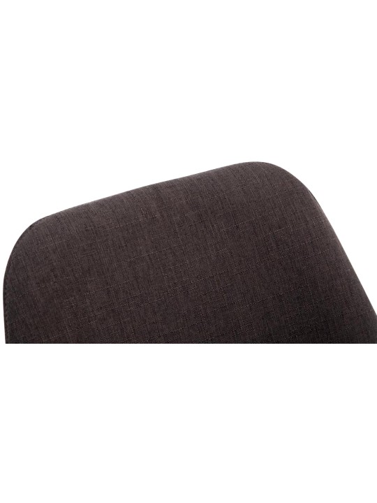 Scaun vizitator țesătură din nuc Borneo V2, gri închis