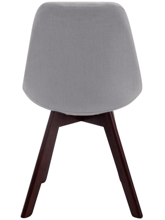 Scaun vizitator țesătură din nuc Borneo V2, gri