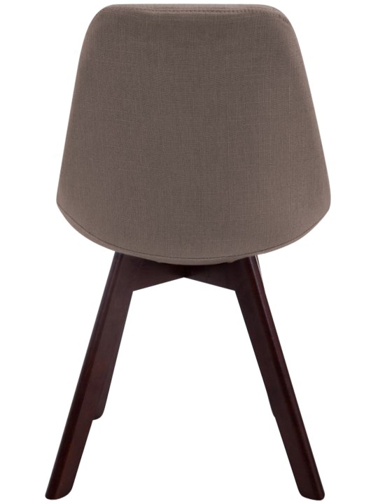 Scaun vizitator țesătură din nuc Borneo V2, taupe