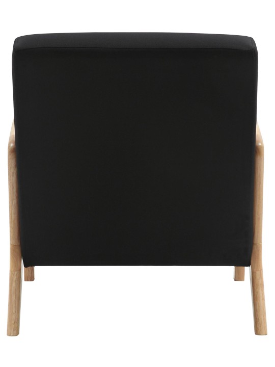 Fotoliu țesătură Hibbing, negru Fotoliu țesătură Hibbing, negru