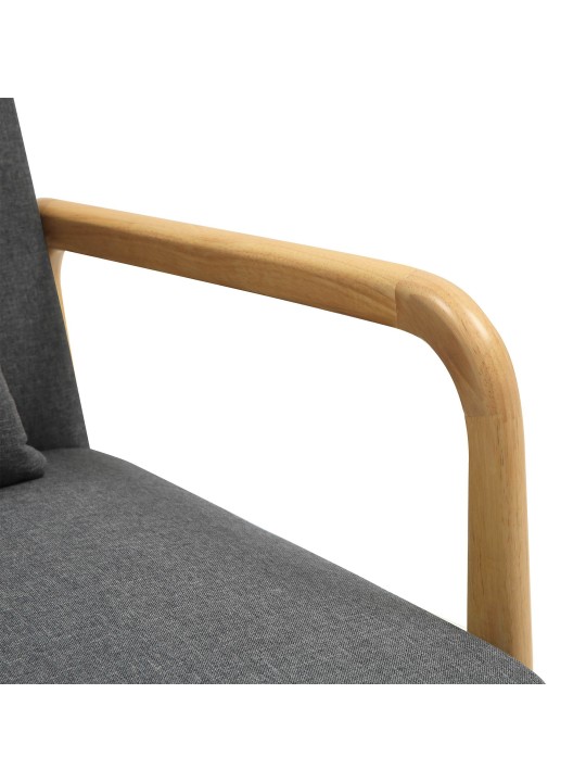 Fotoliu țesătură Hibbing, gri închis