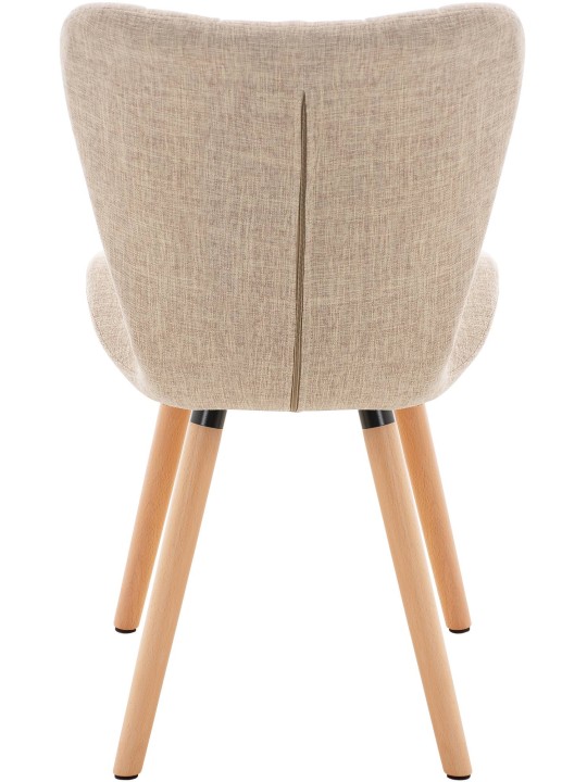 Set 2 scaune stofa Elda, crem Set 2 scaune stofa Elda, crem