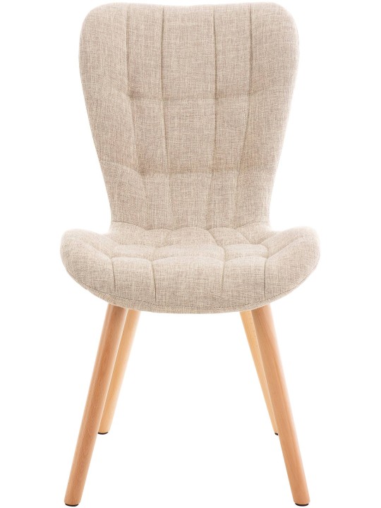 Set 2 scaune stofa Elda, crem Set 2 scaune stofa Elda, crem