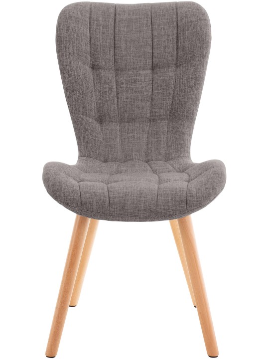 Set 2 scaune stofa Elda, gri deschis Set 2 scaune stofa Elda, gri deschis