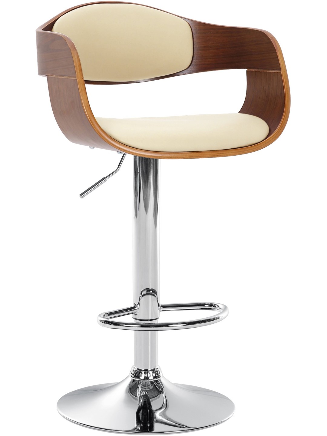 Scaun de bar Kingston C, nuc/crem