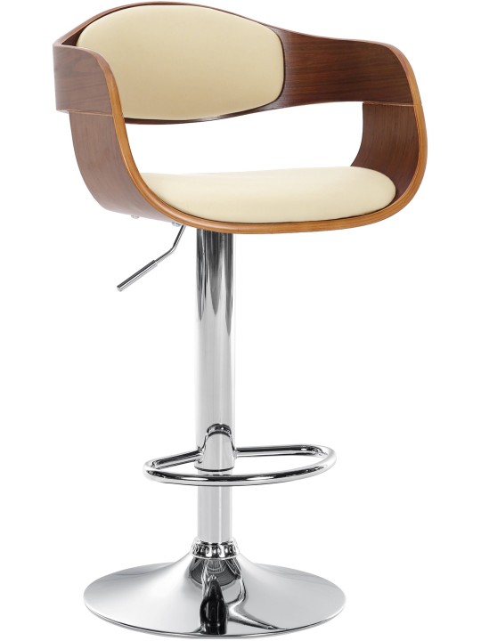 Scaun de bar Kingston C, nuc/crem