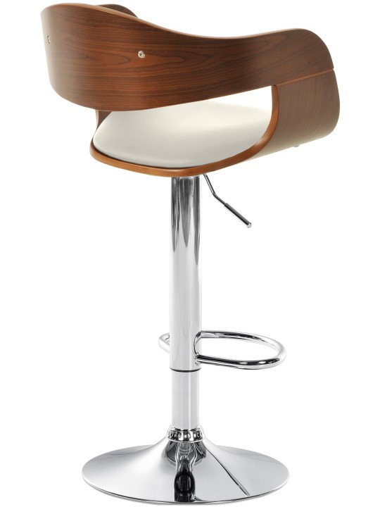 Scaun de bar Kingston C, nuc/alb