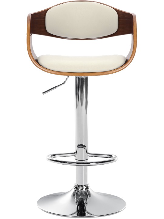 Scaun de bar Kingston C, nuc/alb