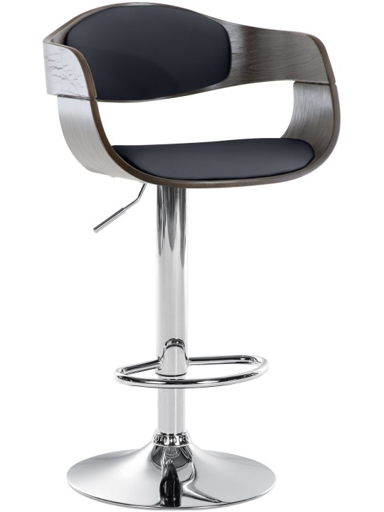 Scaun de bar Kingston C, negru/gri