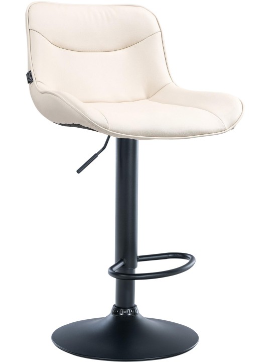 Scaun de bar Vonore imitatie piele, crem