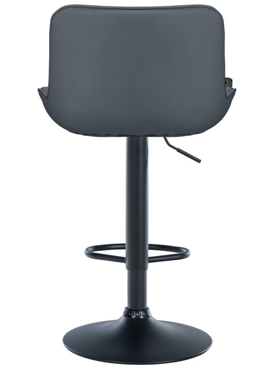 Scaun de bar Vonore imitatie piele, gri