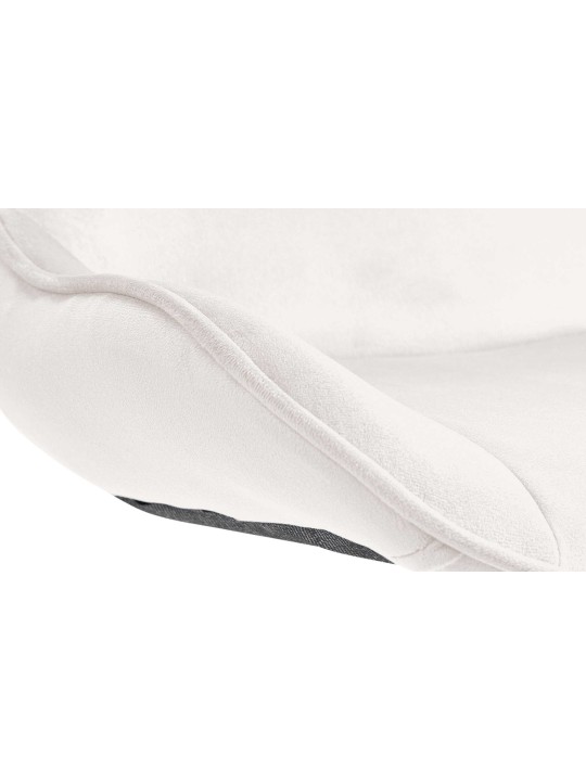 Scaun de bar Vonore catifea, crem Scaun de bar Vonore catifea, crem