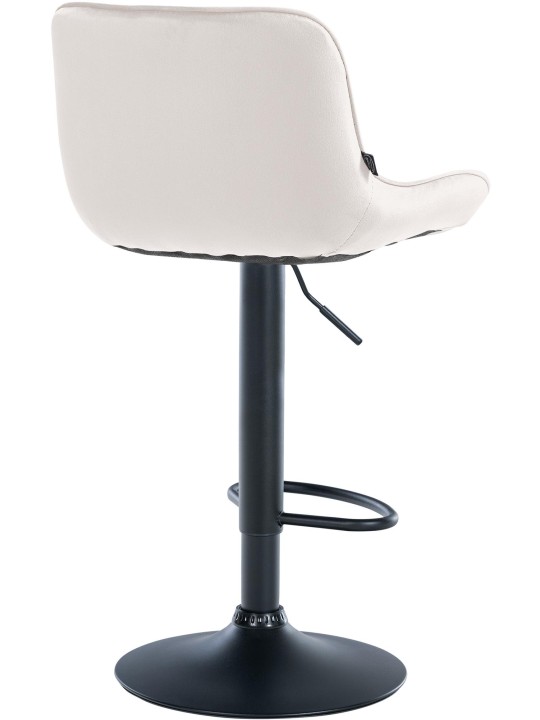 Scaun de bar Vonore catifea, crem Scaun de bar Vonore catifea, crem