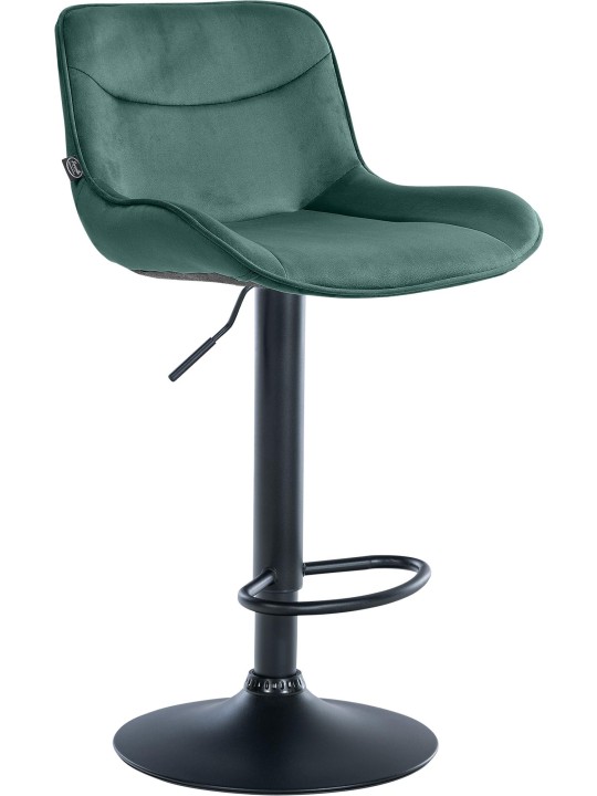 Scaun de bar Vonore catifea, verde