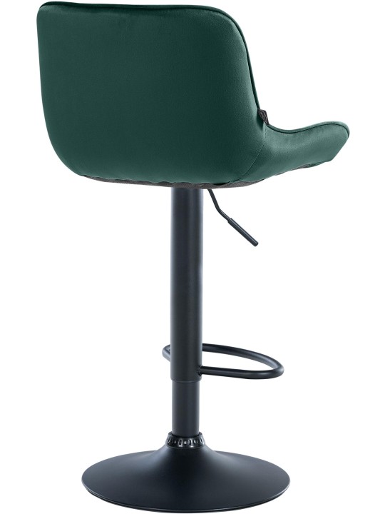 Scaun de bar Vonore catifea, verde