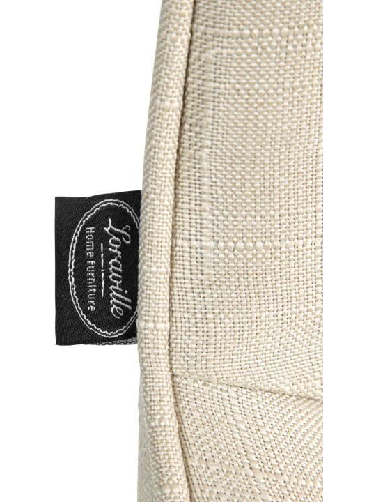 Scaun de bar Vonore stofa crom, crem