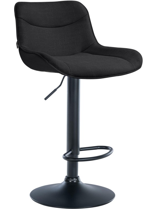 Scaun de bar Tesatura Vonore, negru Scaun de bar Tesatura Vonore, negru