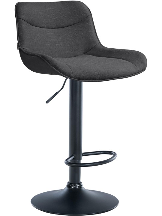 Scaun de bar Tesatura Vonore, gri închis
