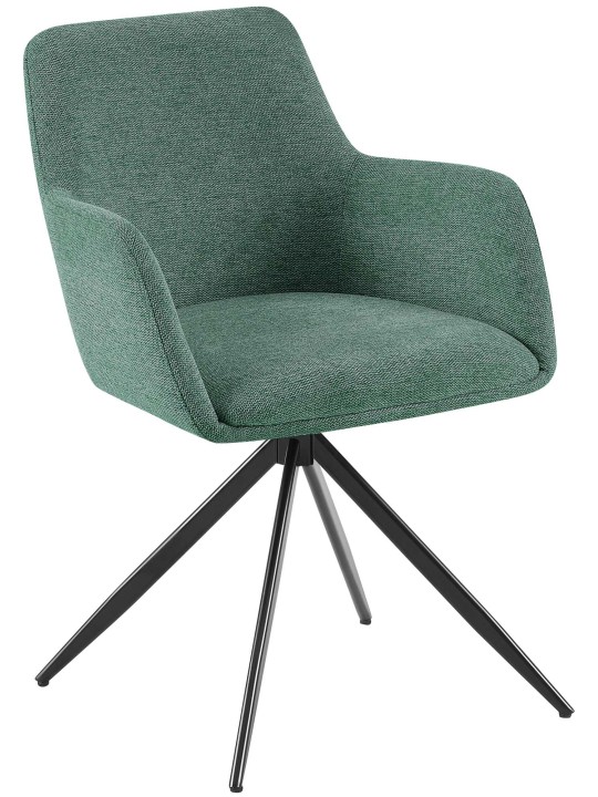 Scaun de sufragerie Olema stofa, verde Scaun de sufragerie Olema stofa, verde