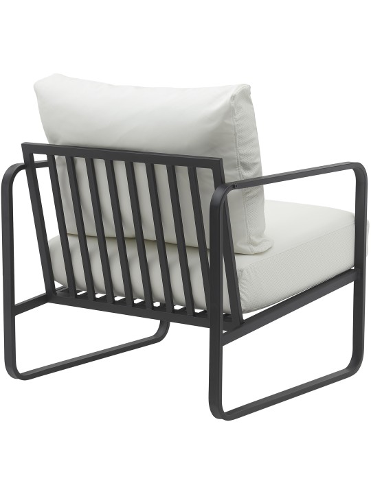 Sezlong Manea imitatie piele, alb