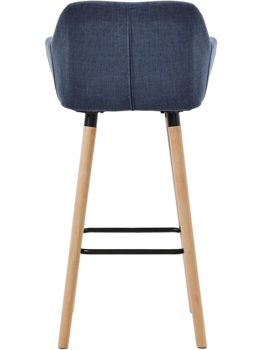 Set 2 scaune de bar Tesatura Grant, albastru închis