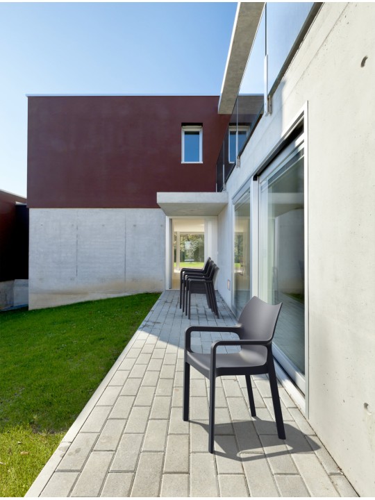 Scaun Diva, gri închis