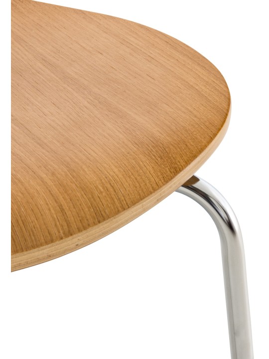 Set de 4 scaune vizitator Diego, stejar