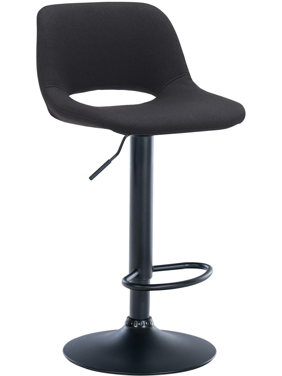 Scaun de bar Tesatura Camden, negru