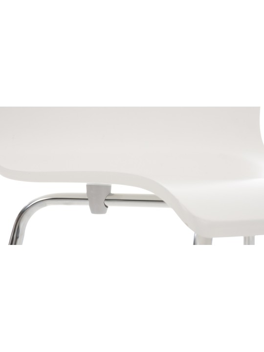 Set de 4 scaune vizitator Pepe, alb