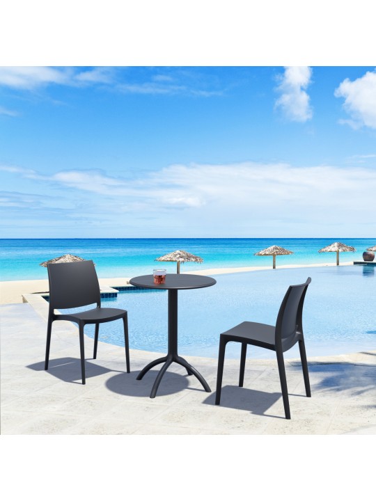 Scaun MAYA, gri închis