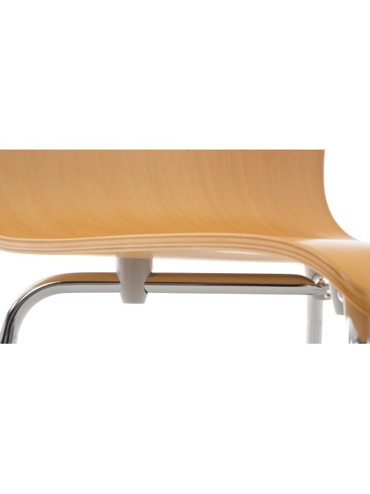 Set 2 scaune vizitator Pepe, natural