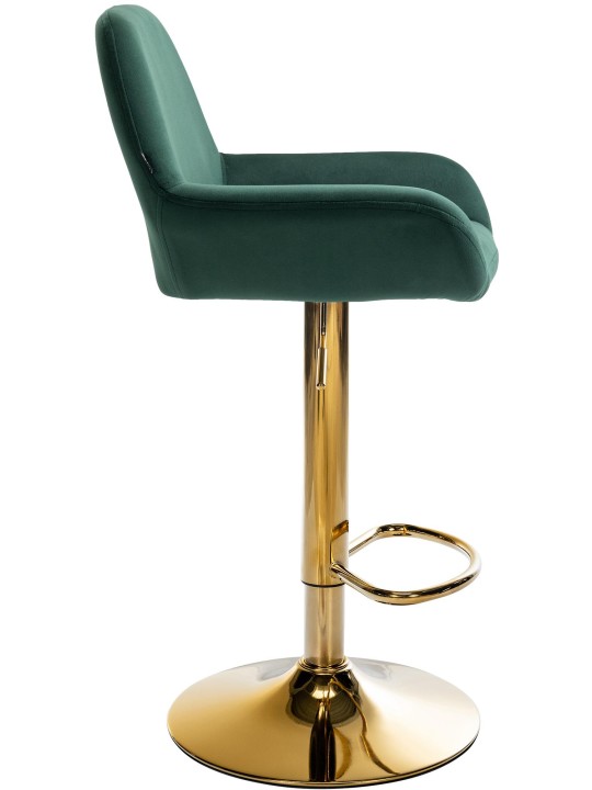 Scaun de bar Braga Gold Velvet, verde închis