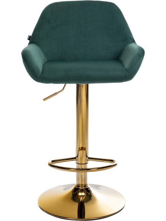 Scaun de bar Braga Gold Velvet, verde închis